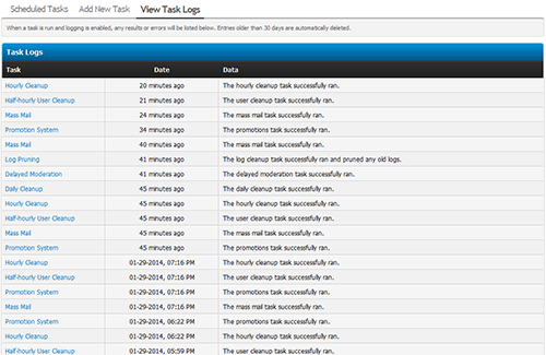 Scheduled Task Log